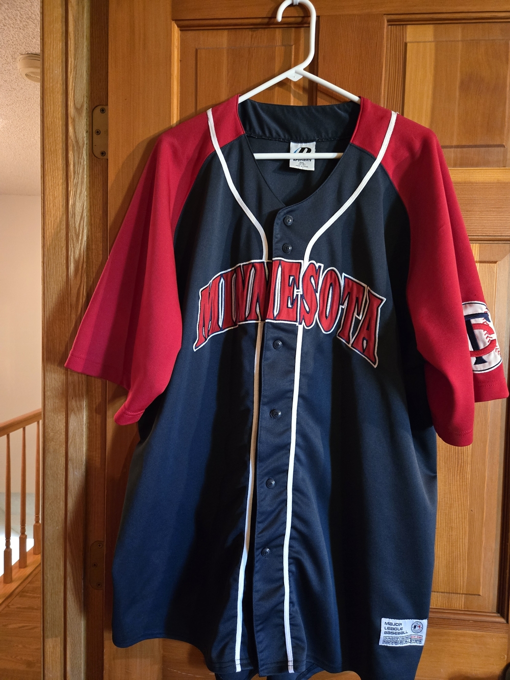 Minnesota Minnesota Twins Navy & Red Baseball Jersey